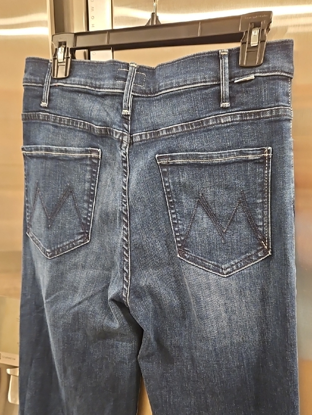 💕MOTHER💕 The Hustler Roller Sneak Jeans ~ Heirloom Blue 31 NWOT Wide Leg - Picture 14 of 16